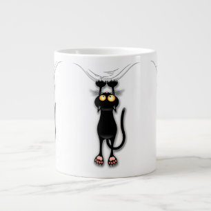 Grande Tasse Chat drôle Personnage Grattant Tissu