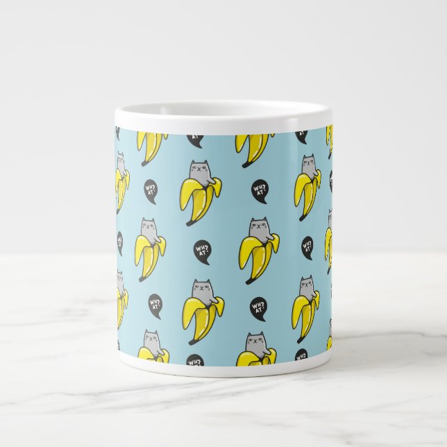 Grande Tasse Chat en banane (Devant)