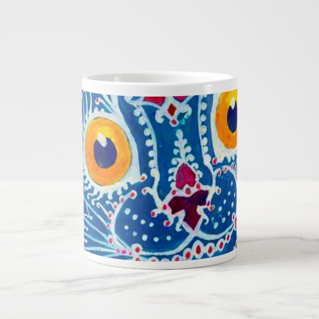 Grande Tasse Chat gothique bleu (Devant)