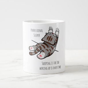 Grande Tasse Chat Mignon, Chat Drôle, Dormeur Professionnel