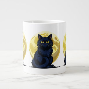 Grande Tasse Chat noir en colère