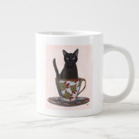 Chat noir en Teacup
