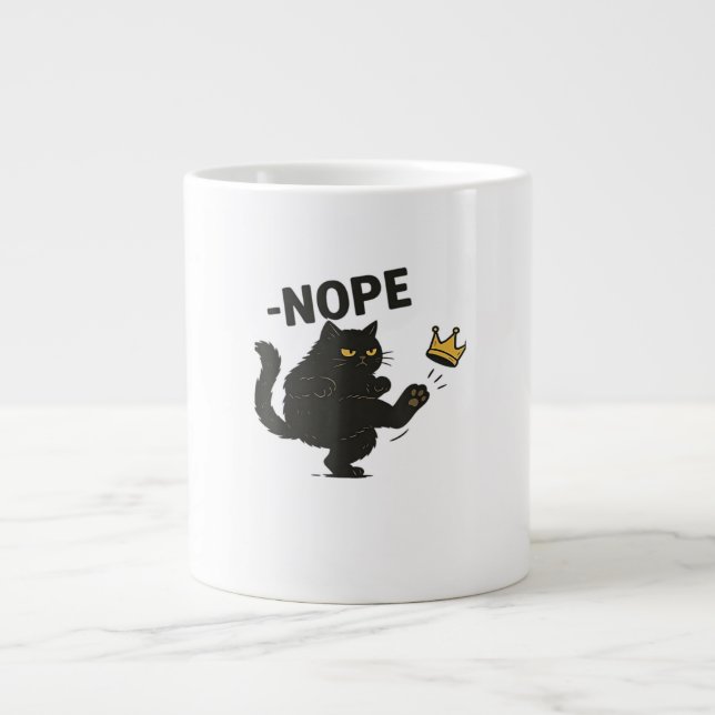 Grande Tasse Chat Pas De Rois En Amérique  (Devant)