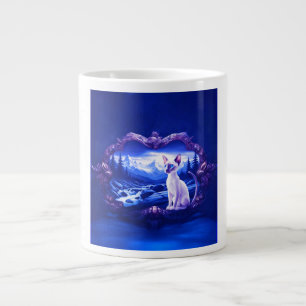 Grande Tasse Chat Siamois En Cadre Pittoresque