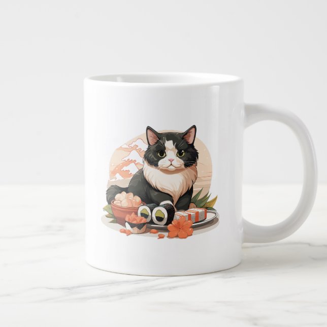 Grande Tasse Chat sushi mignon (Droite)