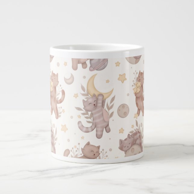 Grande Tasse Chatons étoiles (Devant)