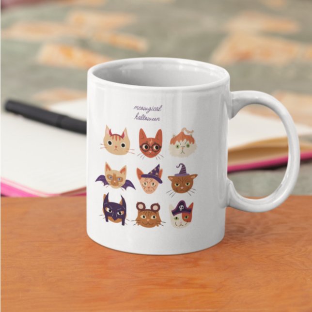 Grande Tasse Chats d'Halloween Meowgical (Créateur téléchargé)