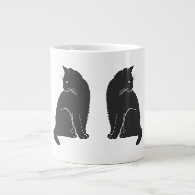 Grande Tasse Chats noirs (Devant)