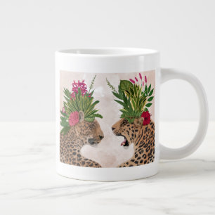 Grande Tasse Chaud House Leopards   Une paire