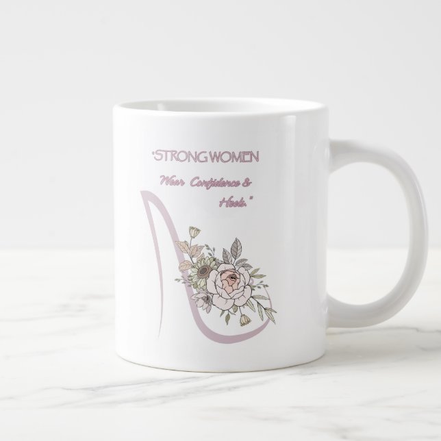 Grande Tasse chaussure, style, tasse, femmes fortes (Droite)