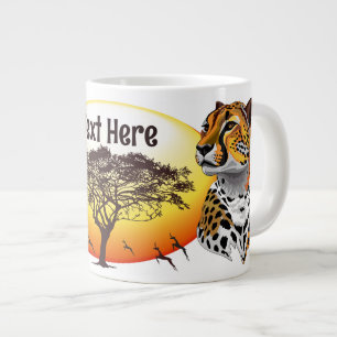 Grande Tasse Cheetah African Feline Wild Animal