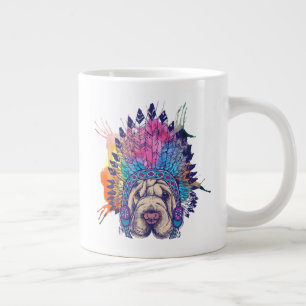 Grande Tasse Chef amérindien Sharpei