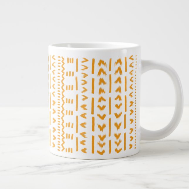 Grande Tasse Chemins De Motif Africain En Toile De Soleil En Bl (Droite)
