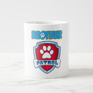 Grande Tasse Chemise de Patrouille Frère - Chien Maman Papa Drô