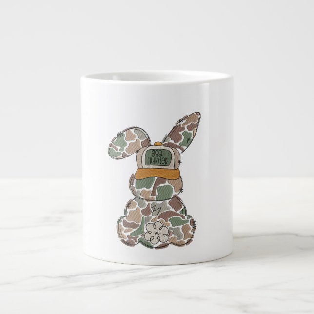 Grande Tasse Chemise graphique de chasseur de œufs de Pâques de (Devant)