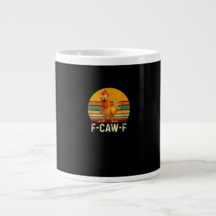 Grande Tasse Chemises drôles de poulet F-Caw-F Chicken F-Caw-F