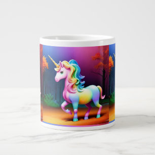 Grande Tasse Cheval de licorne blanche-37474