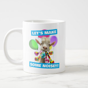 Grande Tasse Chèvre avec des pétards de fête