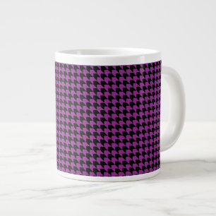 Grande Tasse Chevron Checks Plum et Black