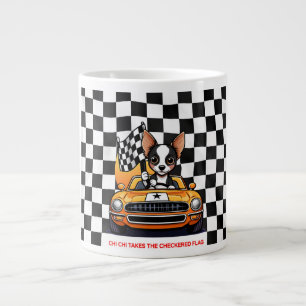 Grande Tasse Chi Chi Prend Le Drapeau à Damier