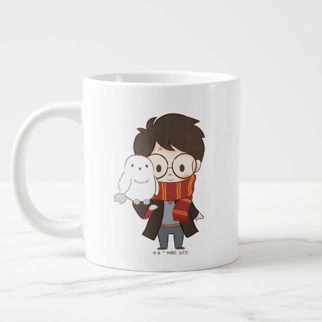Grande Tasse Chibi HARRY POTTER™ & Hedwig (Gauche)