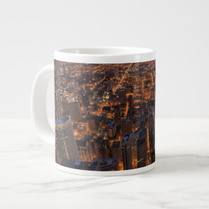 Grande Tasse Chicago du centre au coucher du soleil