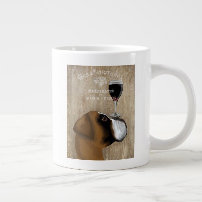 Grande Tasse Chien Au Vin Boxer (Droite)