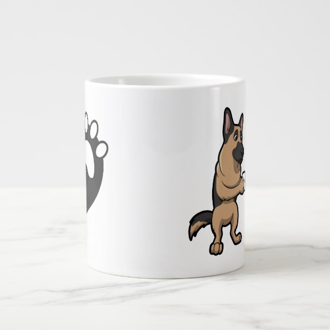 Grande Tasse Chien Berger Allemand Se Reproduisent Et Café Le M (Devant)