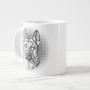 Grande Tasse Chien de berger allemand