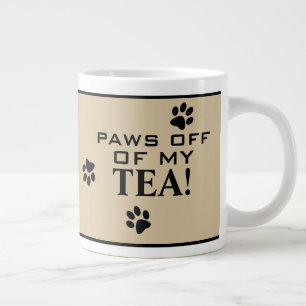 Grande Tasse Chien pattes hors typographie Tea Lover's Specialt