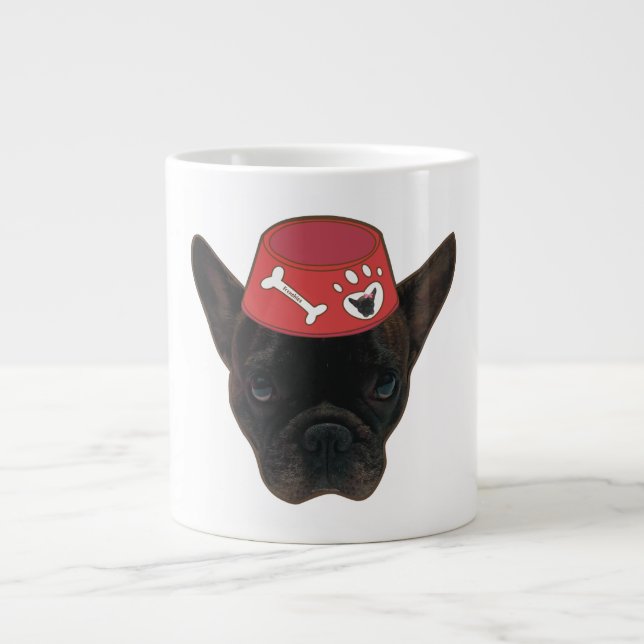 Grande Tasse Chien-taureau français au Red Bowl (Devant)