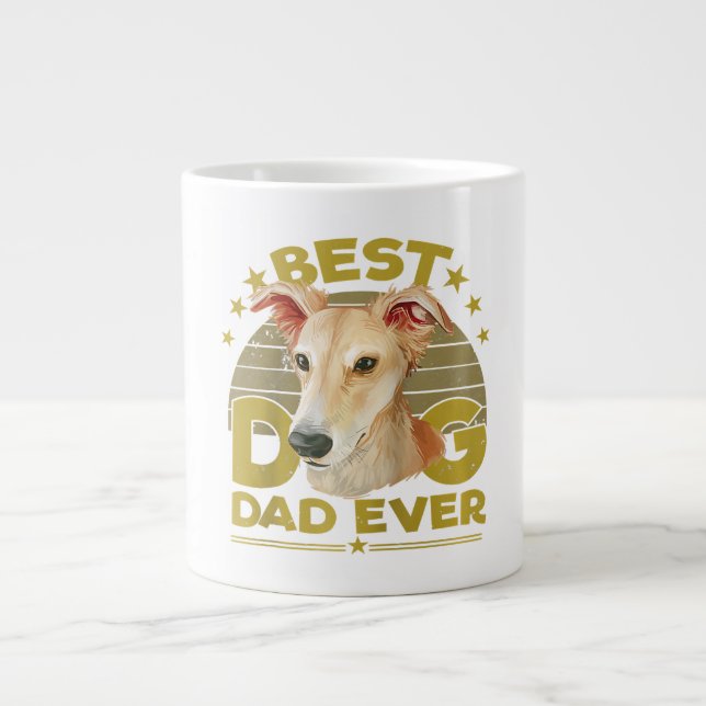 Grande Tasse Chiens 365 Meilleur Chien Merde Papa Jamais (Devant)
