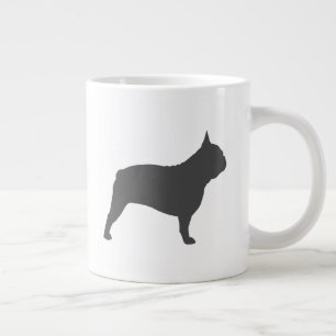 Grande Tasse Chiens français Silhouettes Chiens français
