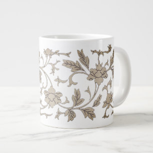 Grande Tasse Chinoiserie vintage or Floral