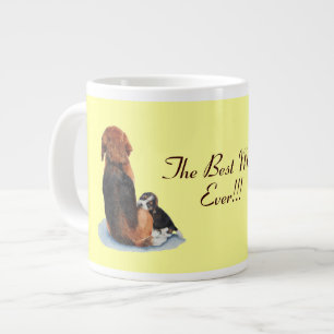 Grande Tasse chiot très mignon chien beagle bouddin maman chie