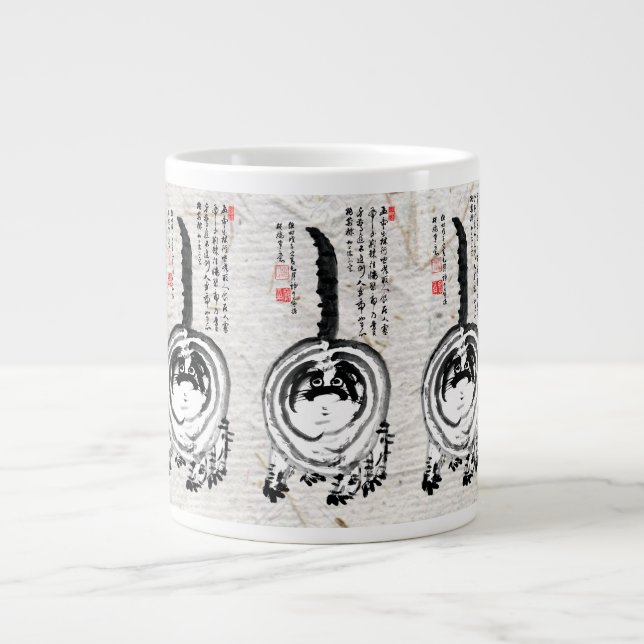 Grande Tasse Chonky rayé japonais Tabby Chat (Devant)