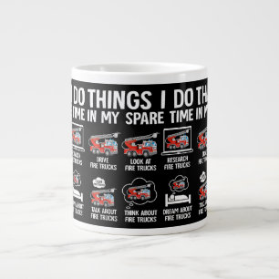 Grande Tasse Choses que je fais dans mon temps libre Camions de