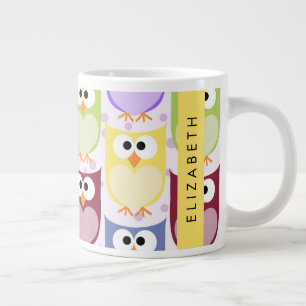 Grande Tasse Chouettes mignonnes, Chouette Motif, Chouettes col