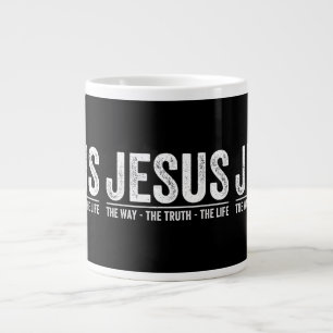 Grande Tasse Christ Jésus Le Chemin. La Vérité. La Vie Bénie