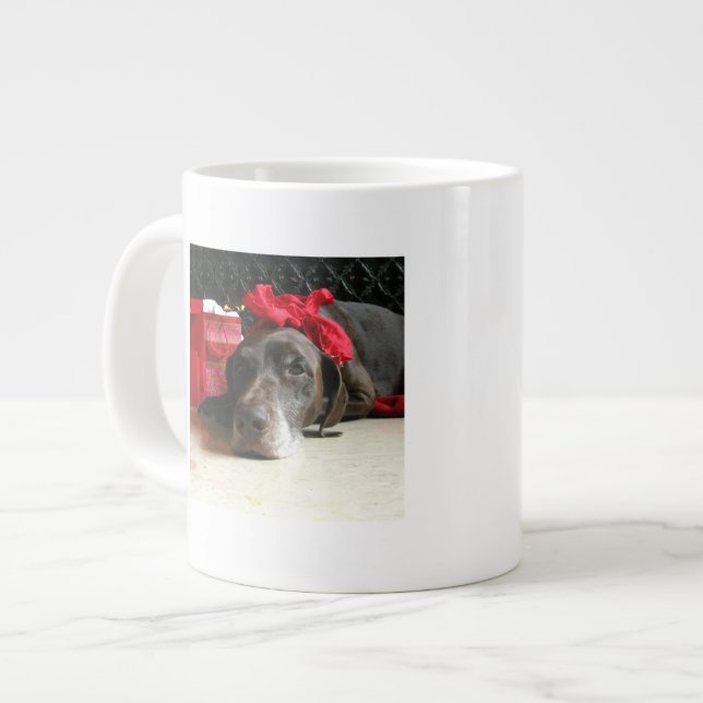 Grande Tasse Christmas german shorthred pointer (Devant gauche)