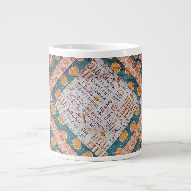 Grande Tasse Chute dorée (Devant)