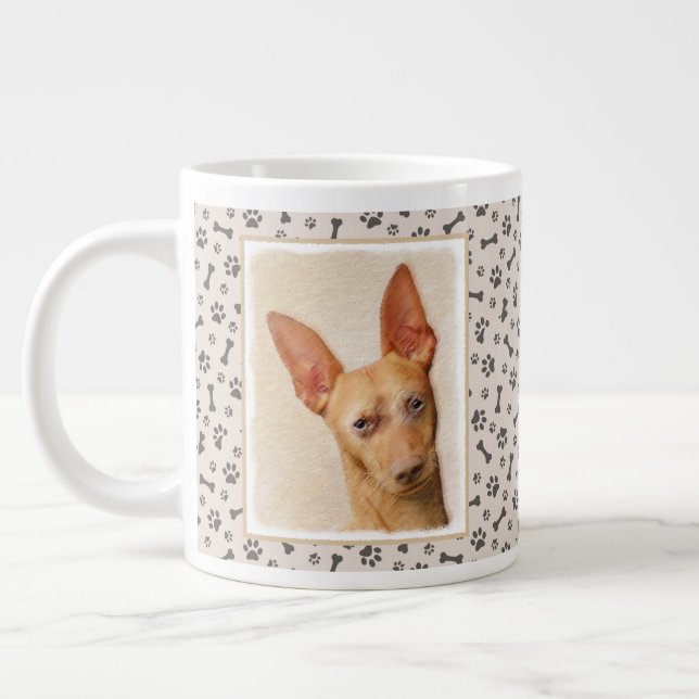Grande Tasse Cirneco dell’Etna Peinture - Cute Original Chien A (Gauche)