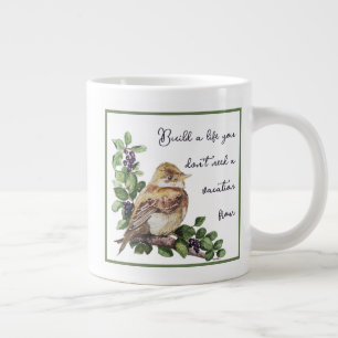 Grande Tasse Citation Construire une vie dont vous n'avez pas b