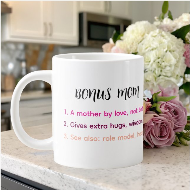 Grande Tasse Citation de définition de maman bonus (Créateur téléchargé)
