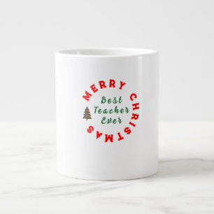 Grande Tasse Citation de Noël pour l'appréciation des enseignan