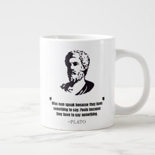 Grande Tasse Citation de Platon "Les Sages Parlent"