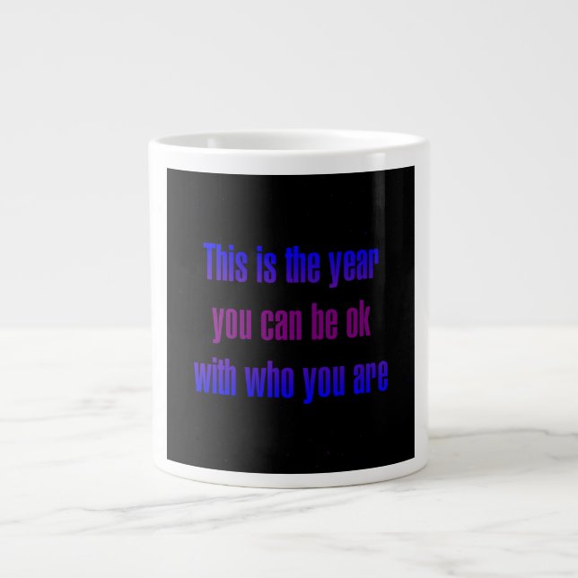Grande Tasse Citation d'encouragement # 166 (Devant)