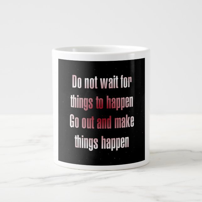 Grande Tasse Citation d'encouragement # 17 (Devant)
