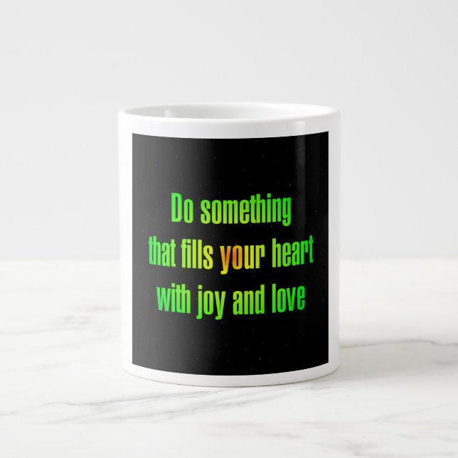 Grande Tasse Citation d'encouragement # 20 (Devant)