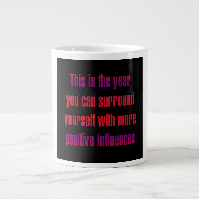 Grande Tasse Citation d'encouragement # 231 (Devant)